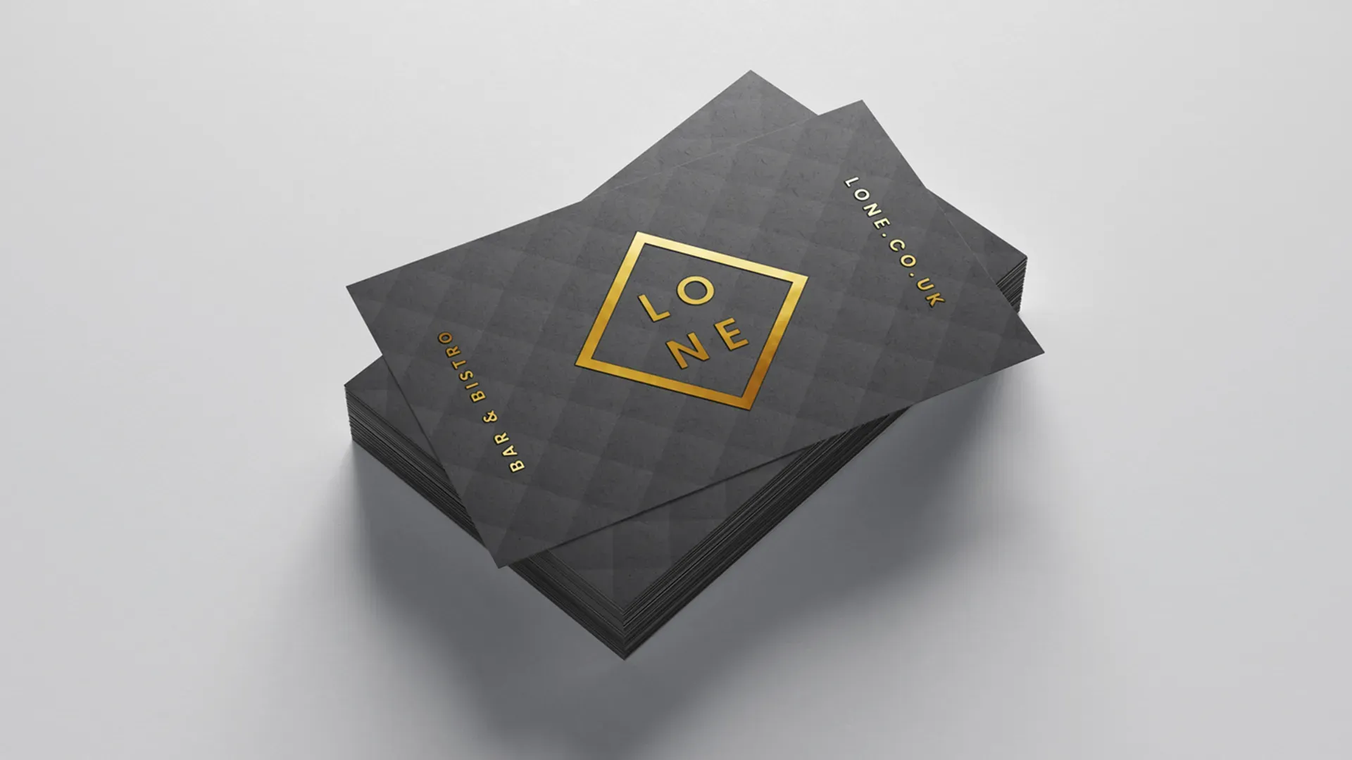 Business card design mockup