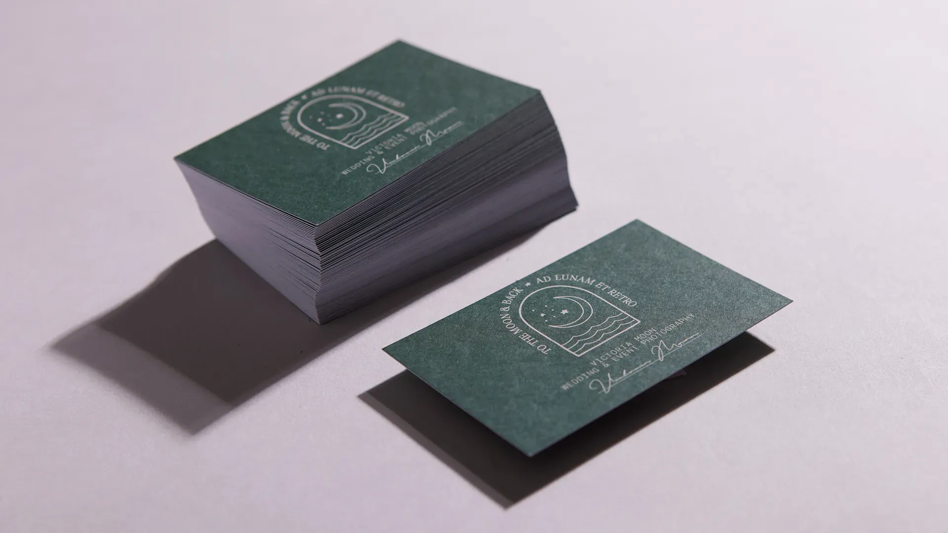 Business card design mockup