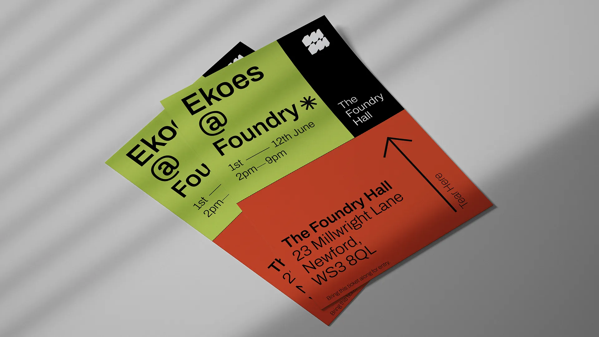 Flyer design mockup