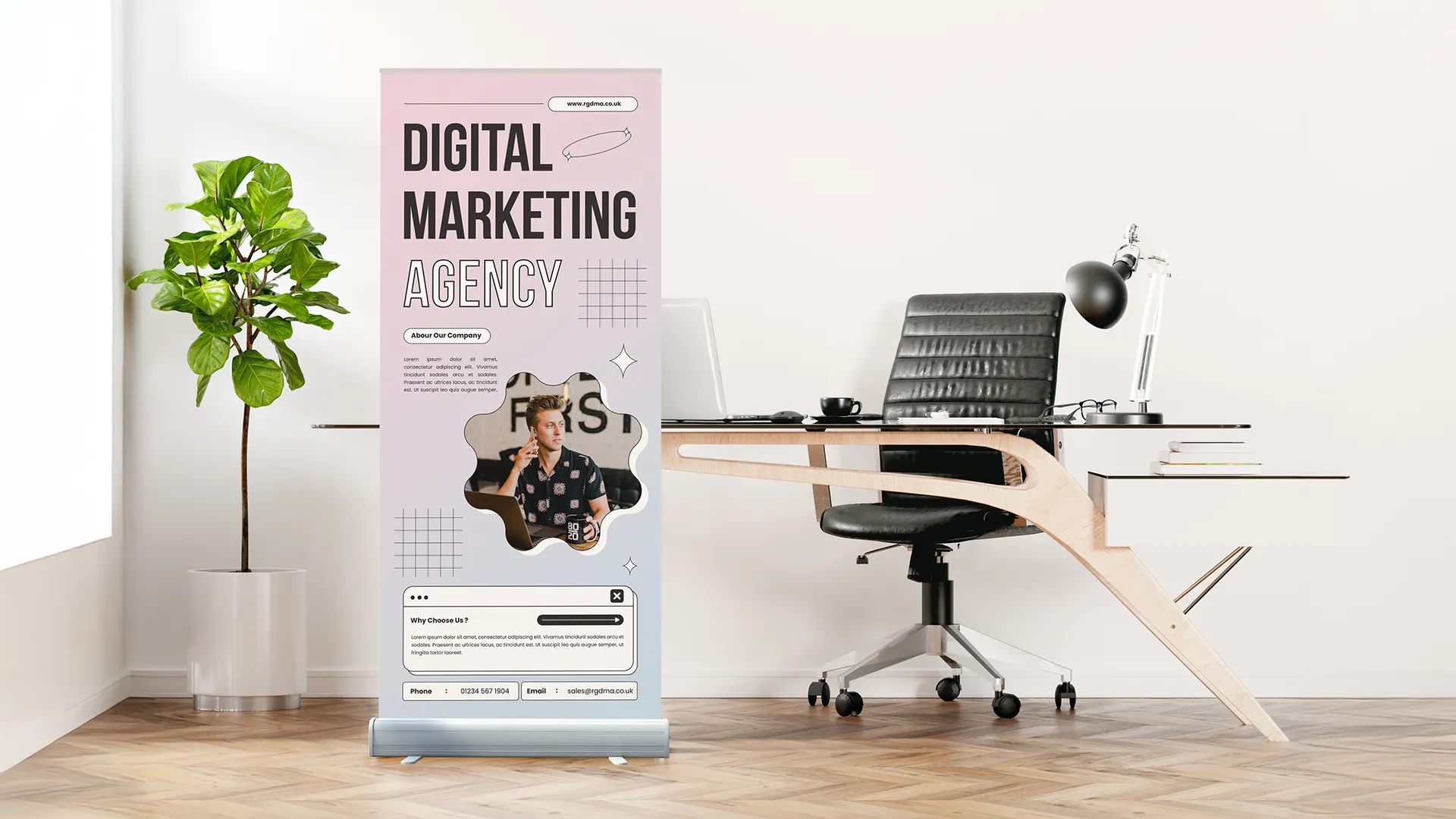 Roller banner design