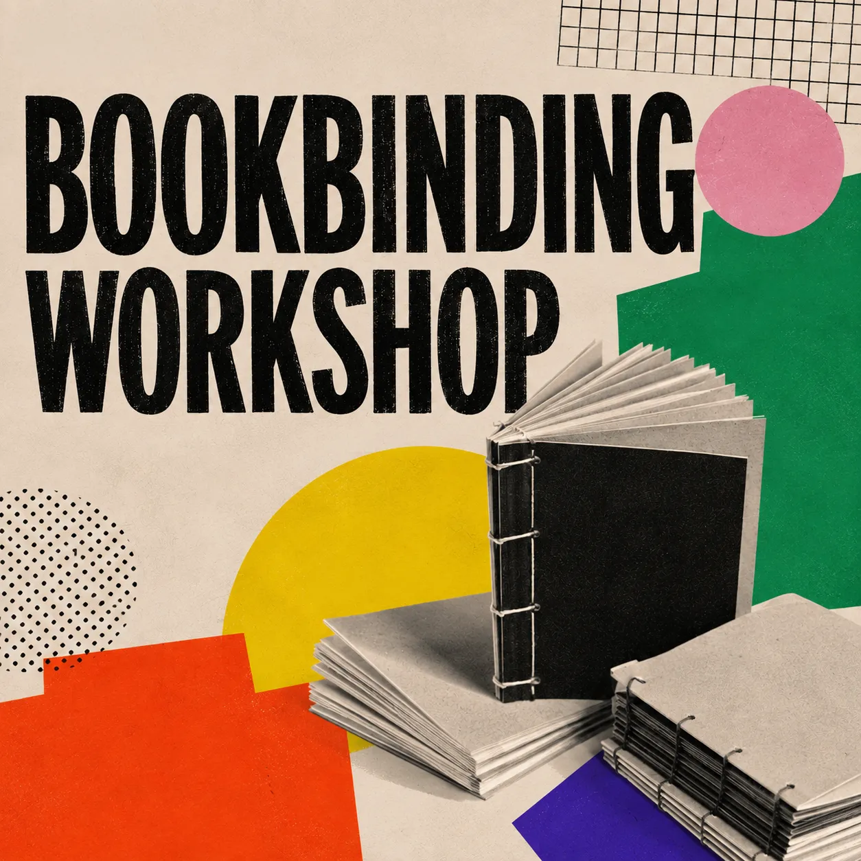 Book Binding creative workshop at Rigma Studio in Glasgow